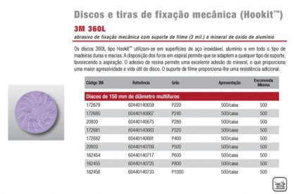 3M 360L - Discos e tiras de fixação mecânica