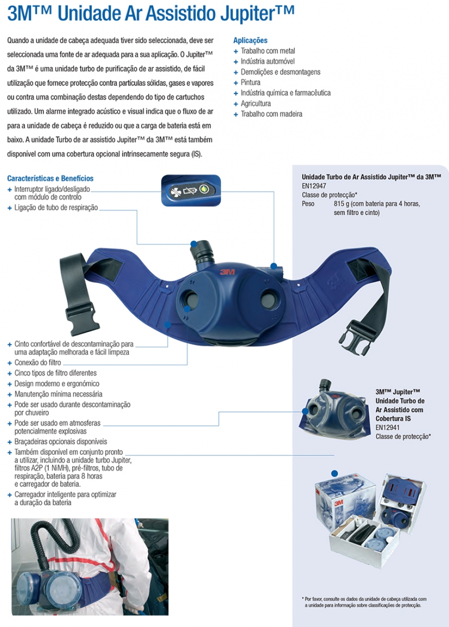 3M™ Unidade Ar Assistido Jupiter™