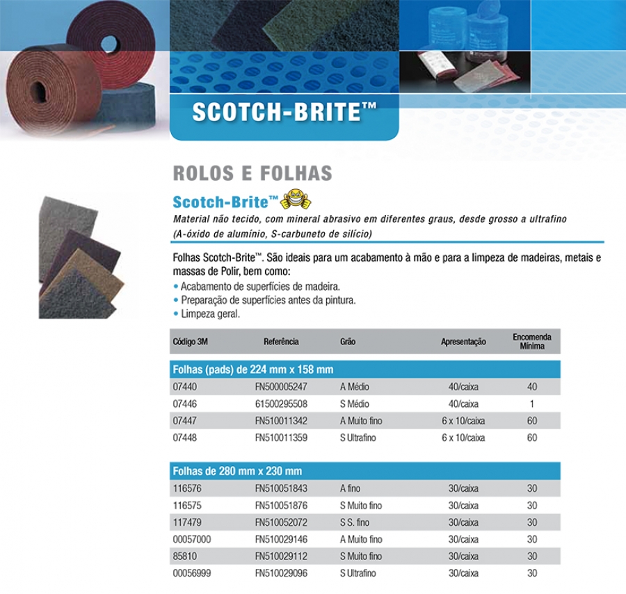 Folhas Scotch Brite