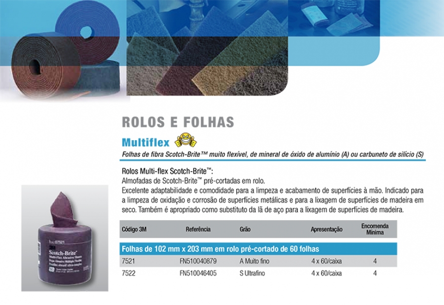 Rolos Multiflex 7521 e 7522