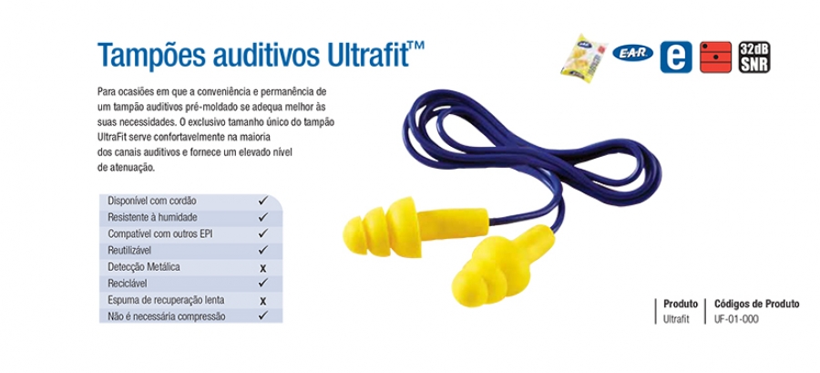 Tampões auditivos Ultrafit™